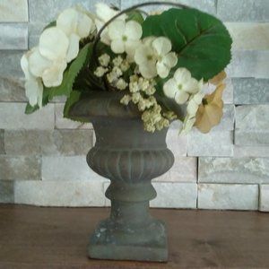 Decorative Faux Floral Display in Urn